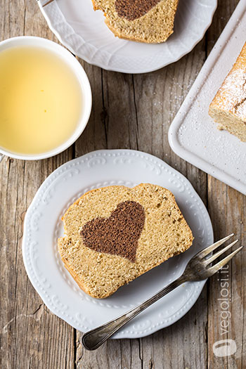 Plumcake vegano San Valentino