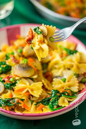 One pot pasta vegan primaverile