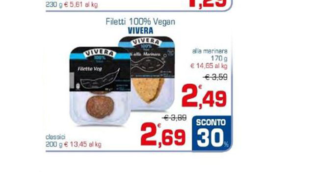 Filetto vegano Vivera supermercati Sigma