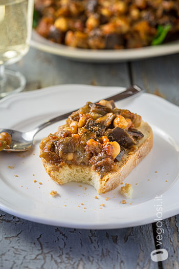 Stufato di melanzane e ceci