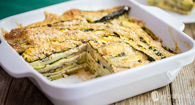 Parmigiana bianca di zucchine e patate