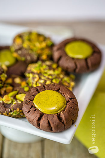 biscotti vegani cioccolato pistacchi