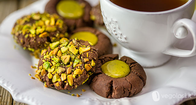 biscotti vegani cioccolato pistacchi