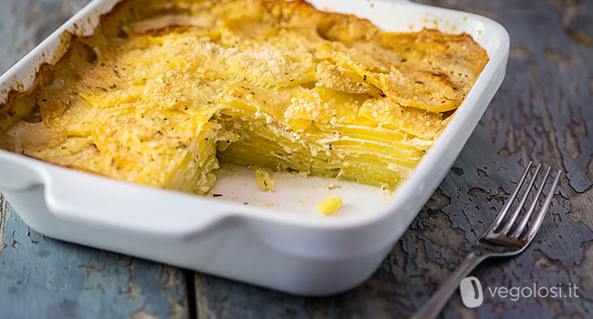 Gratin di patate classico vegan