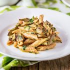 penne lenticchie rosse carciofi limone