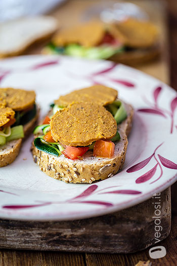 Affettato vegan di lenticchie alle erbe