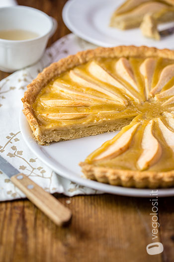 crostata vegana pere zenzero