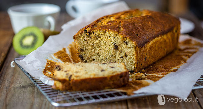 Plumcake vegano ai kiwi e cioccolato
