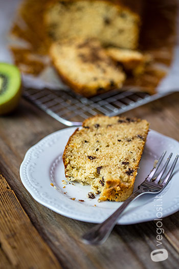 Plumcake vegano ai kiwi e cioccolato
