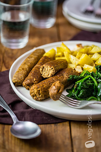 Salsicce vegane di lenticchie