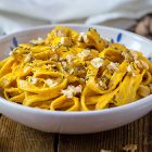 tagliatelle con crema di carote