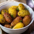 patate hasselback con lemon juice