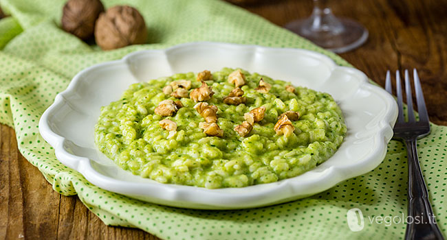 risotto zucchine noci