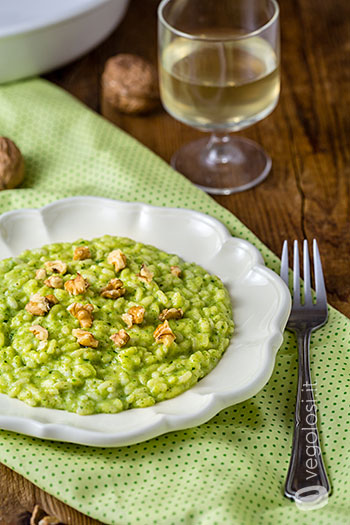risotto zucchine noci