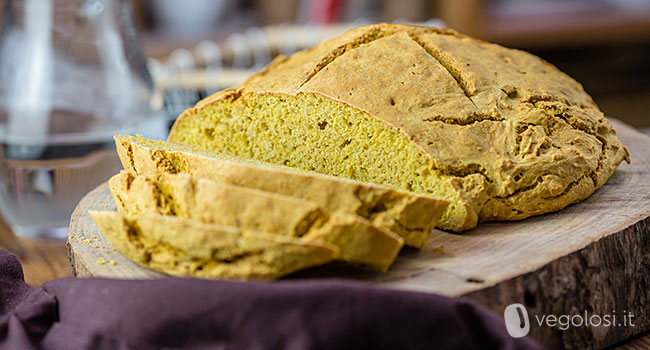 Soda bread vegan alla zucca