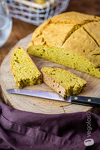 Soda bread vegan alla zucca