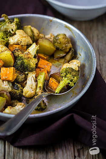 Verdure invernali al forno con salsa ai 4 sapori