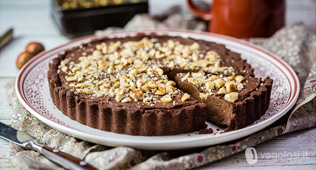 Crostata alle patate dolci e cioccolato