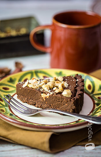 Crostata alle patate dolci e cioccolato