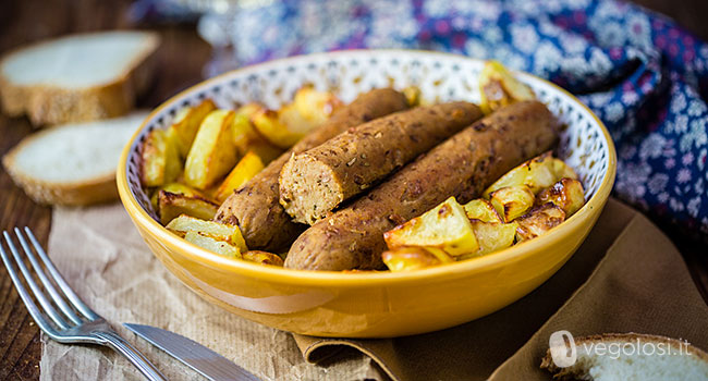 Salsicce vegan di borlotti e seitan