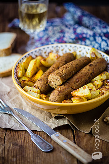 Salsicce vegan di borlotti e seitan