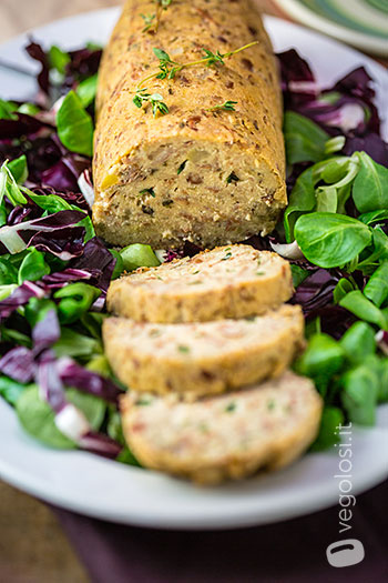 Polpettone di fagioli e tofu alle erbe