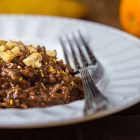 Risotto vegan al cioccolato e arancia