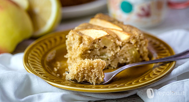 Pan di limone vegan alle mele