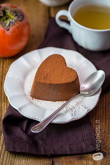 Budino vegano di cachi e cacao