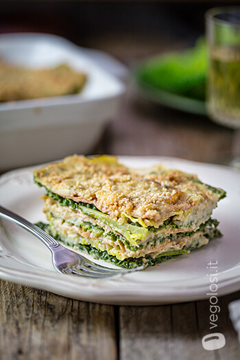 Lasagne di verza vegane