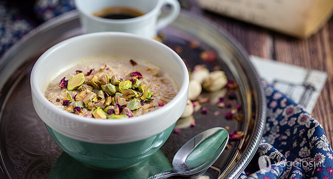 Porridge senza cottura gusto baklava