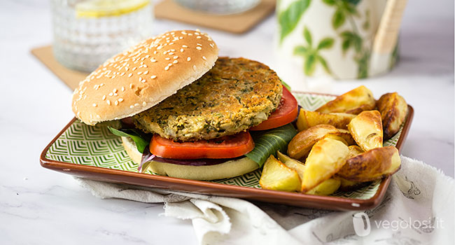 Burger vegani di carciofi e cannellini