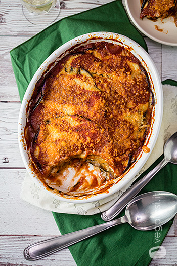 Parmigiana di melanzane vegana