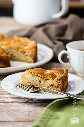 torta di mele invisibile vegan