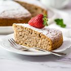 Torta pan di fragole vegan