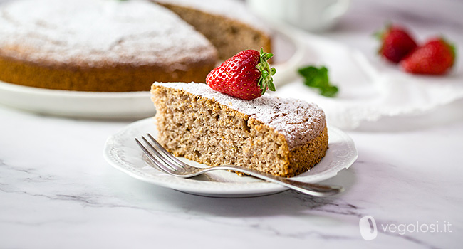 Torta pan di fragole vegan