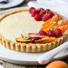 Crostata vegan senza cottura in forno alla frutta