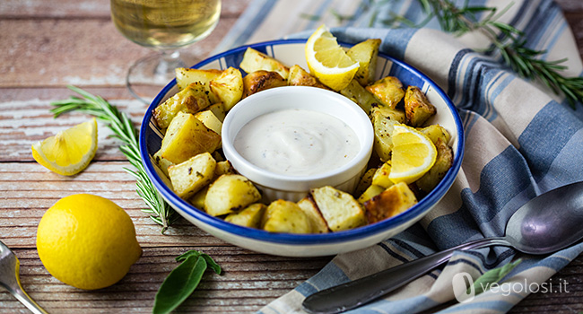 Patate arrosto al limone alla greca