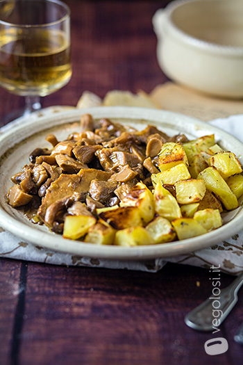 Scaloppine di seitan ai funghi