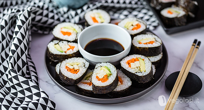 Sushi vegan fatto in casa