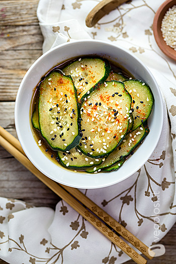 Insalata di cetrioli alla coreana