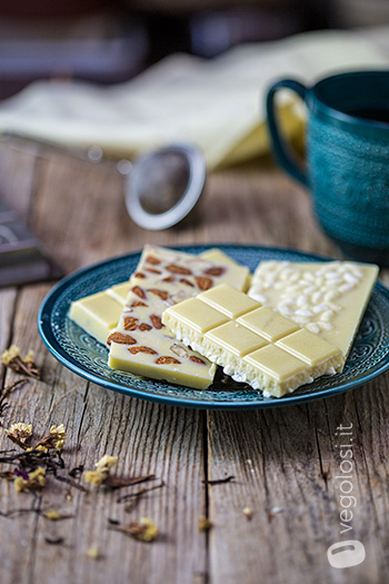 Cioccolato bianco vegano fatto in casa