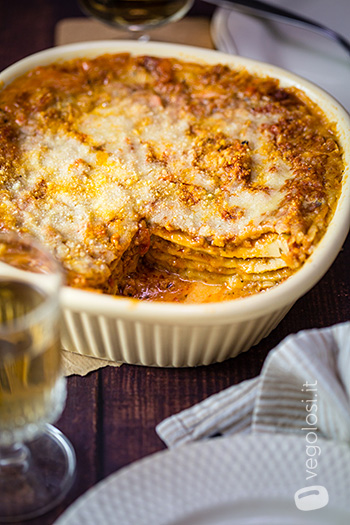 Lasagne di crepes al ragù di soia
