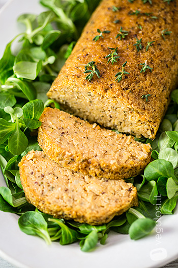 Polpettone di ceci vegano senza glutine