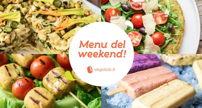 Menu vegano del weekend