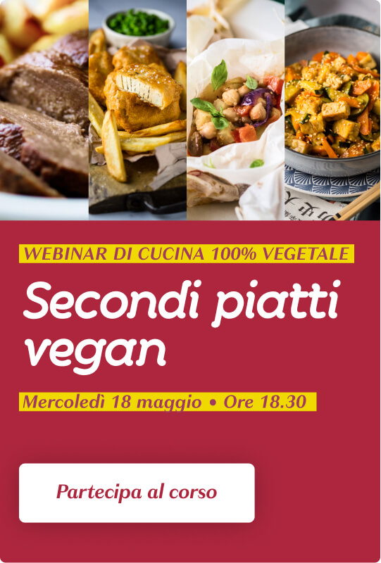 Corso di cucina: secondi piatti vegan senza carne