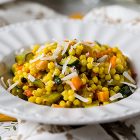 Insalata di fregola allo zafferano e verdure