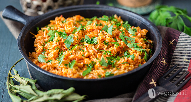 Jollof rice nigeriano