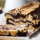 Plumcake marmorizzato vegan cioccolato vaniglia