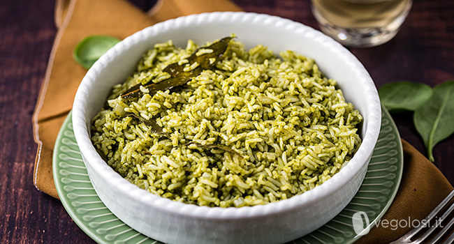 Riso agli spinaci indiano - Palak Pulao